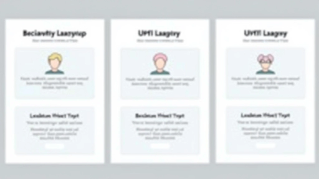 Trois versions d'une section héro montrant alignement centré, alignement à gauche, et composition asymétrique