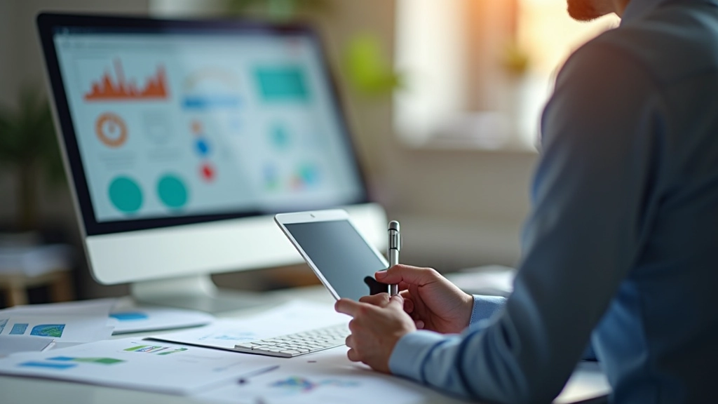 Designer travaillant sur la mise en page d'une bannière héro avec outils de conception visuels