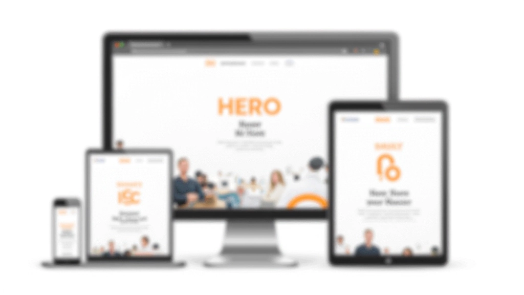 Démonstration de conception responsive de bannière héro