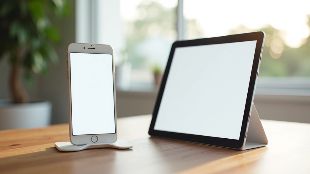 Comparaison de mise en page de bannière héro sur écran de smartphone et écran de bureau côte à côte